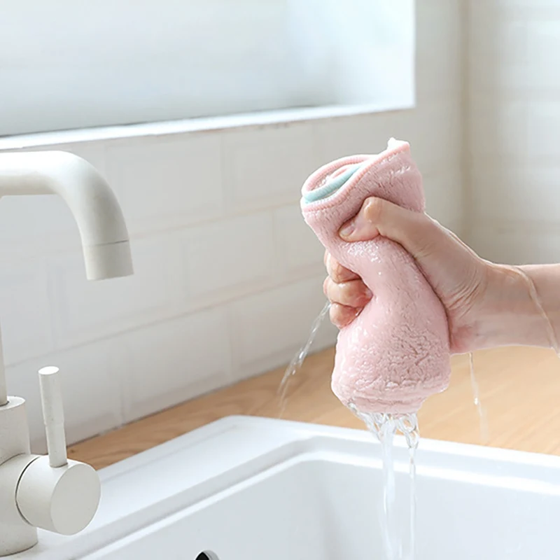 

Thick Microfibre Cleaning Cloths For Washing Dishes Dish Rags3 Pcs