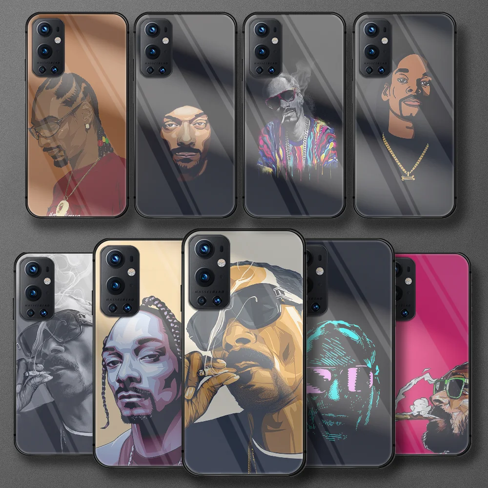 

Snoop Rapper Dogg Tempered Glass Phone Case For Oneplus Realme Q3 C21 GT Nord 5 6 7 8 9 T Pro Oppo Find X3 Cover Silicone