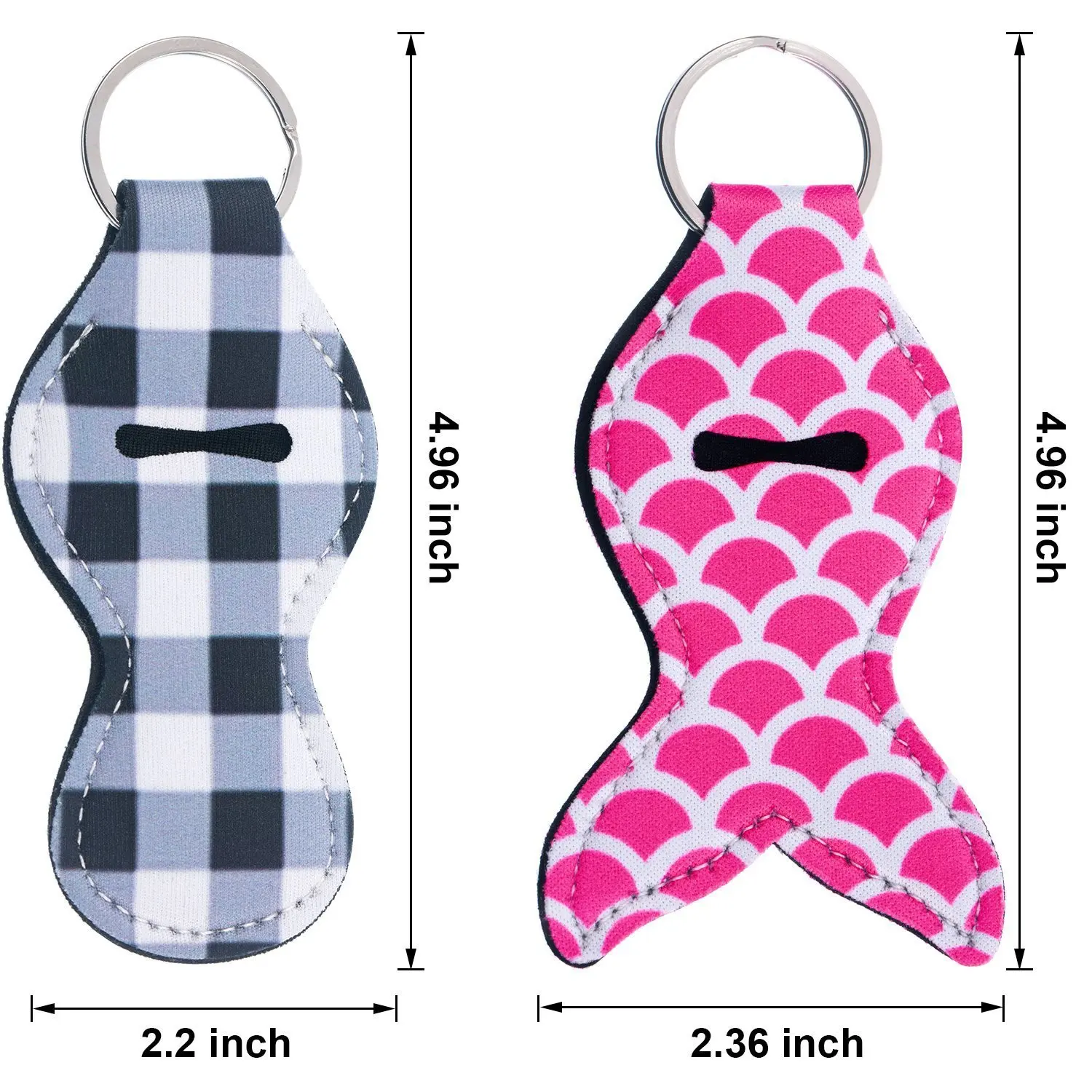 10 шт. держатель для губной помады в виде хвоста Русалочки бальзама губ брелок