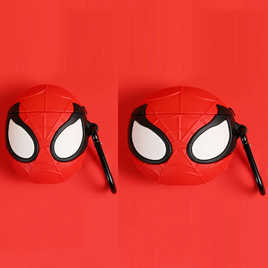 

Super Hero Spiderman Airpods 2 Case Silicone Disney Cute Anime 3D Protection Cover For Airpods Pro/Airpod 1
