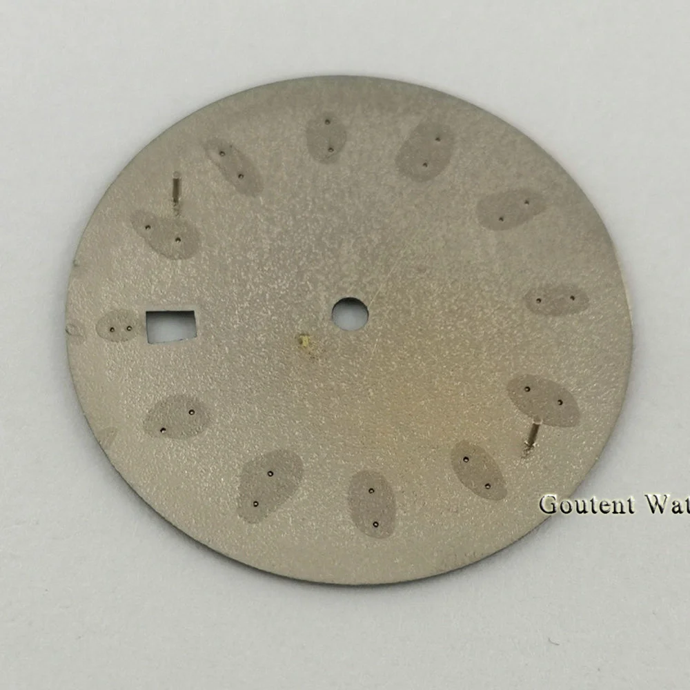 

33.5mm black white blue sterile watch dial fit NH35 NH35A automatic movement