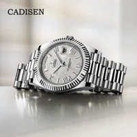 cadisen 2022 mens watches automatic brand luxury stainless steel mechanical watch for men miyota 8285 sports relogio masculino