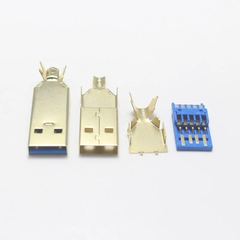 2 набора USB 0/3 0 тип А штепсельная Вилка для сварки позолоченные разъемы usb разъем 3