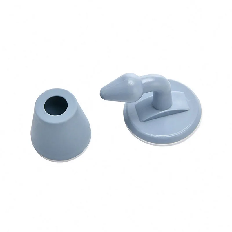 

2021 NEW Mute Non-punch Silicone Door Stopper Touch Toilet Wall Absorption Door Plug Anti-bump Door Holder Gear Gate Resistance
