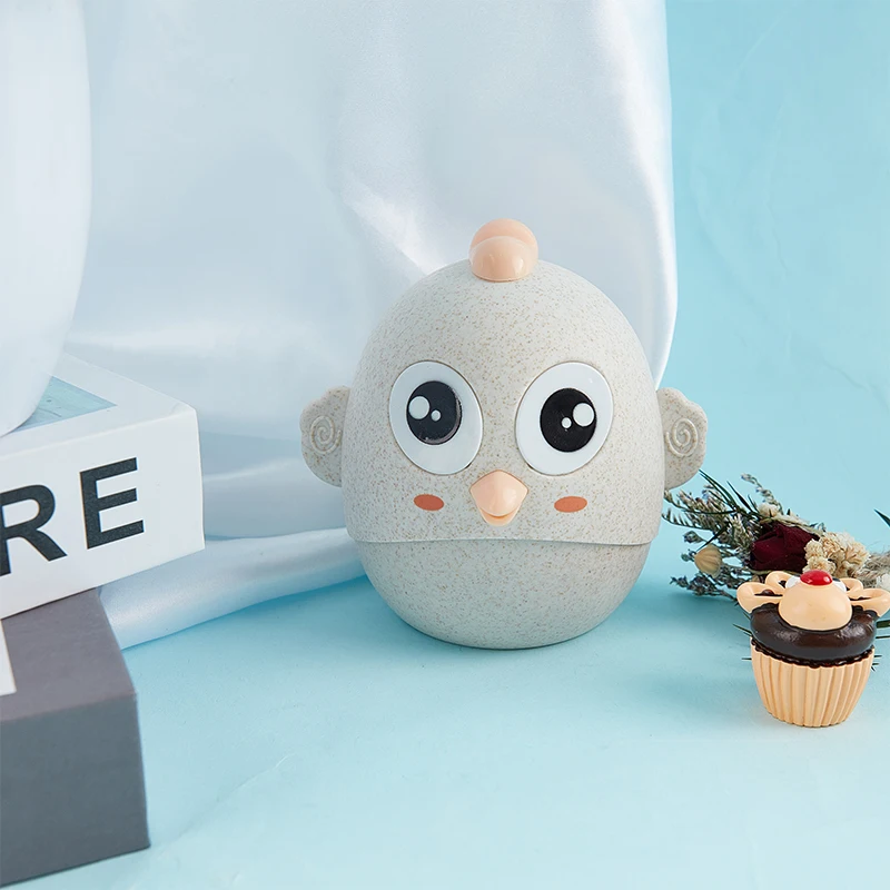 

1Pcs Home Table Decor Owl Shaped Toothpick Eco-Wheat Toothpick Toothpick case