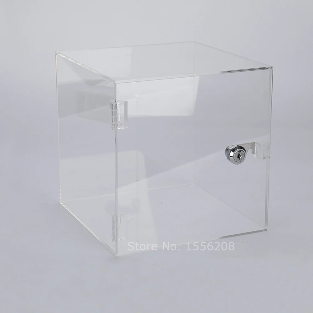 Роскошная прозрачная Запираемая акриловая витрина столешница художественные