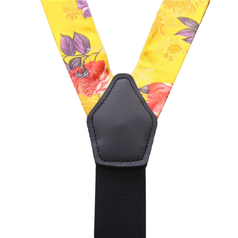 Мужские подтяжки шириной 3 5 см модные регулируемые Y образные с принтом вечерние