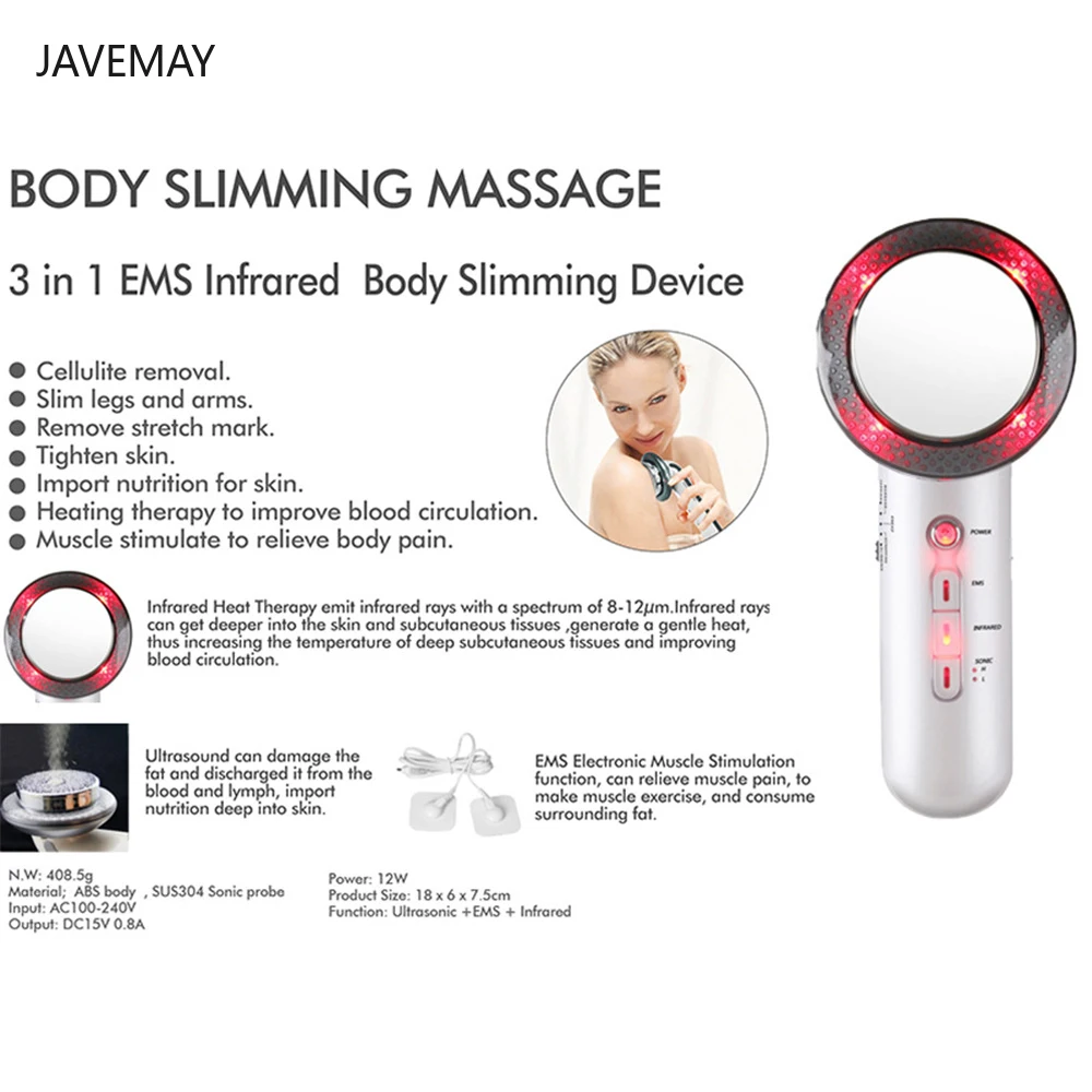 Ультразвуковая кавитация электронный массажер для похудения потеря веса Липо