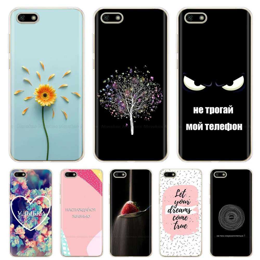 Мягкий силиконовый чехол для huawei Y5 Y5 Lite TPU милый чехол для huawei Y5 Y 5 Prime Fundas Coque Phone Capas Bumper