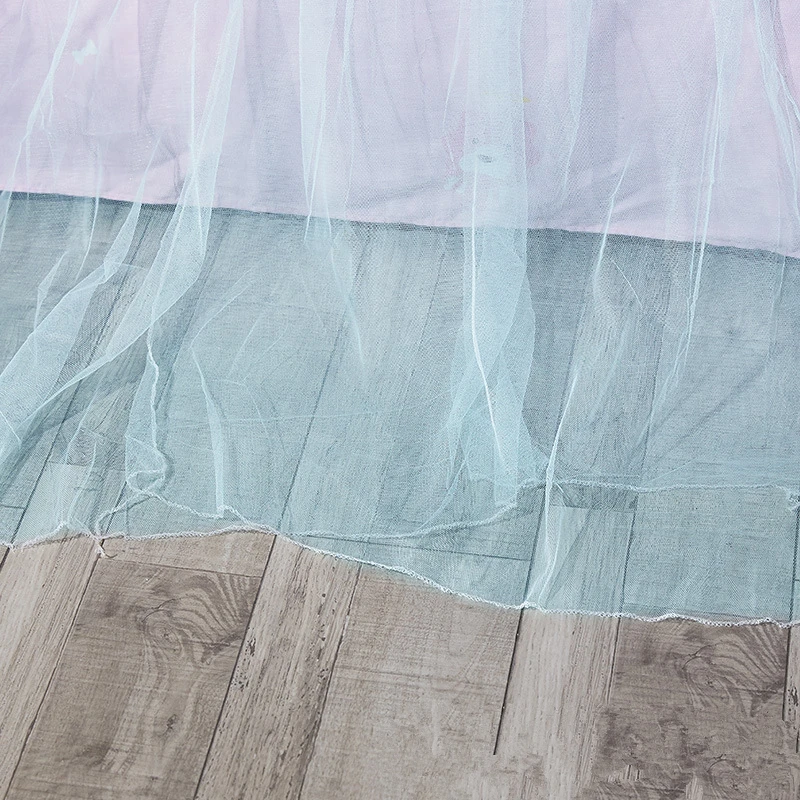 

CN Universal Children Elegant Tulle Bed Dome Bed Netting Canopy Circular Pink Round Dome Bedding