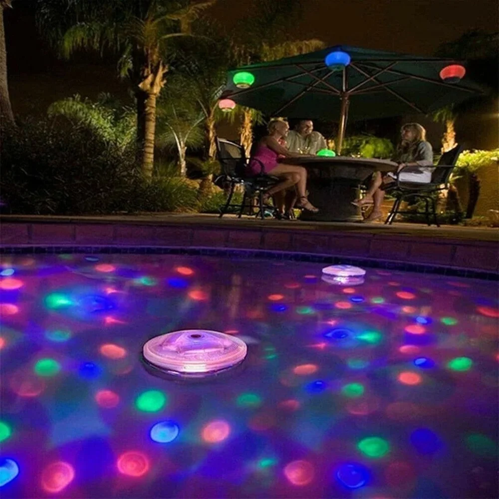 

6 Led Remote Controlled RGB Submersible Light Battery Operated Underwater Night Lamp Outdoor Vase Bowl Garden Party Decoration