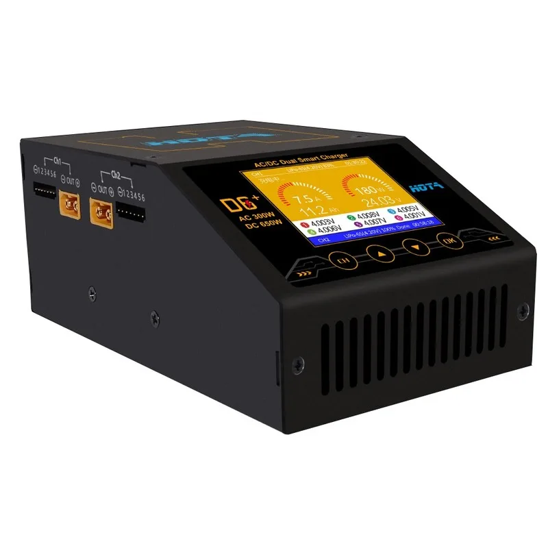 Зарядное устройство Hota D6 + Plus 300 Вт постоянный ток 2x325 2x15 А Двухканальное умное
