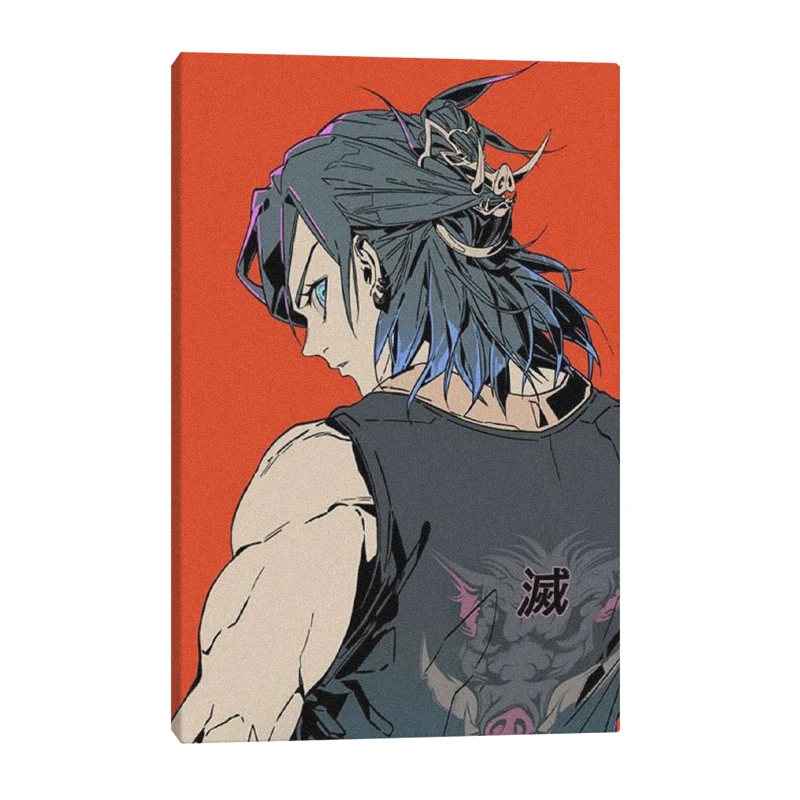 

Inosuke Hashibira Kimetsu no Yaiba anime Wall Art Canvas Decoration poster prints for living room Home bedroom decor Painting
