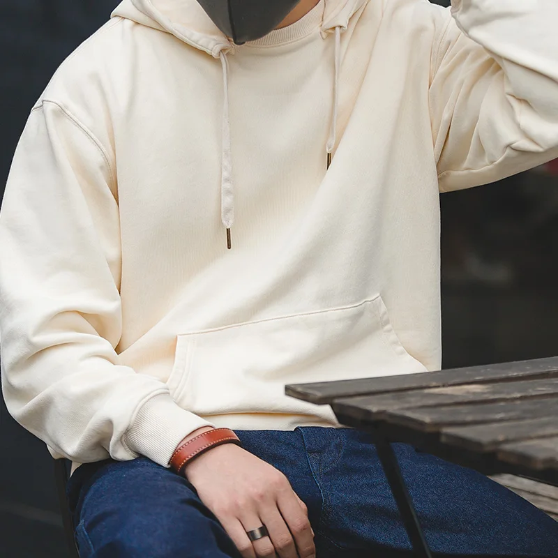 Свитшот мужской с капюшоном в стиле ретро|Мужские толстовки и свитшоты| |