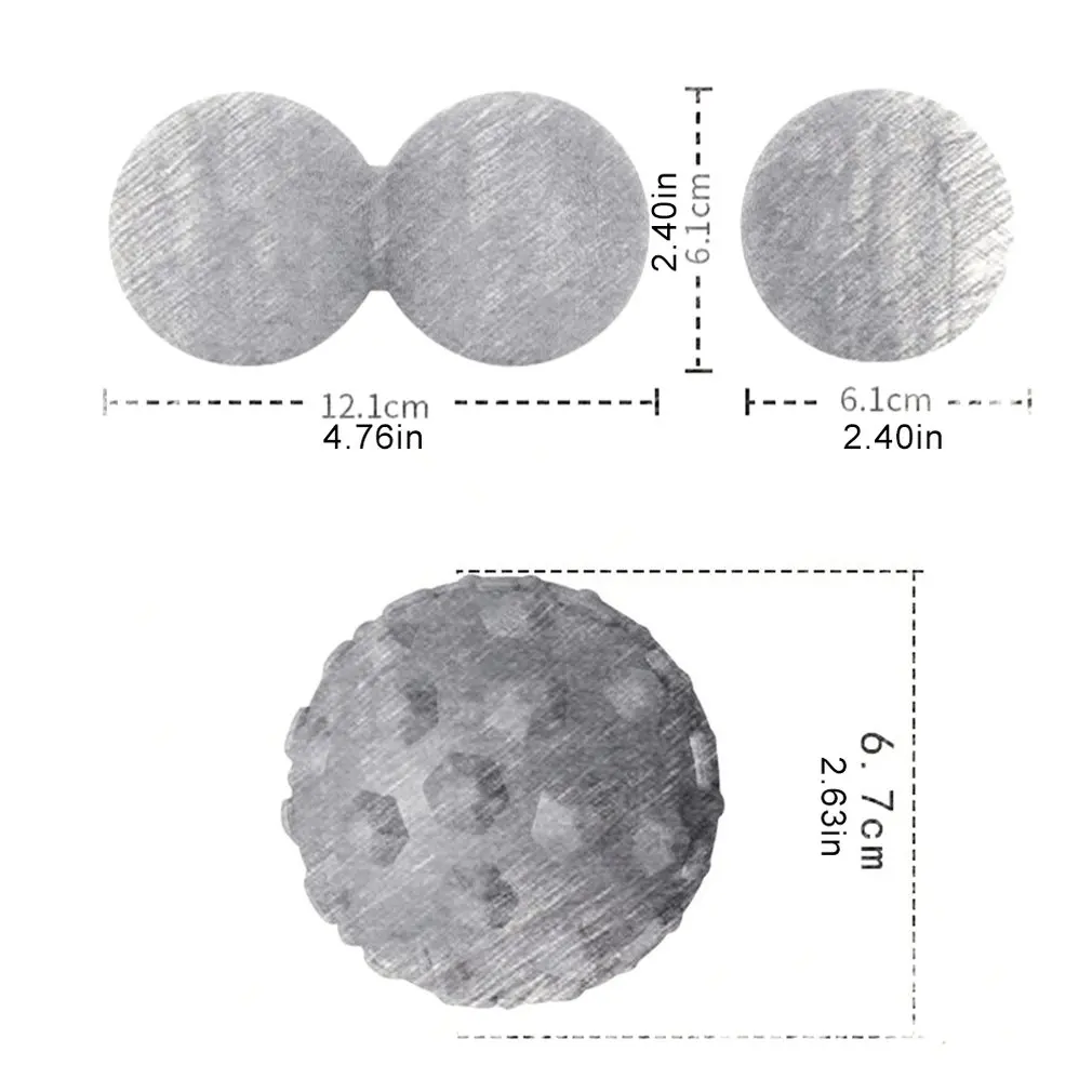 Механическая блокировка 63 мм Лакросс мяч фитнес для массажа йоги TPE резиновые