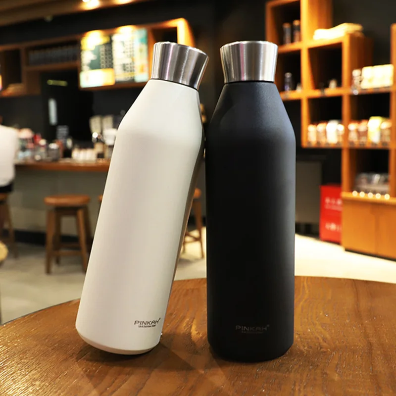 PINKAH 600 мл Термос для езды на велосипеде чашка питья вакуумная колба путешествий