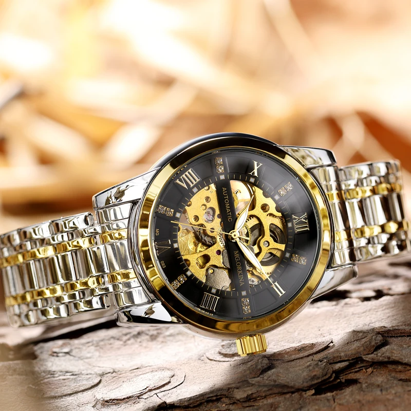 Часы-скелетоны Мужские механические с автоподзаводом MGORKINA 2020 | Наручные часы