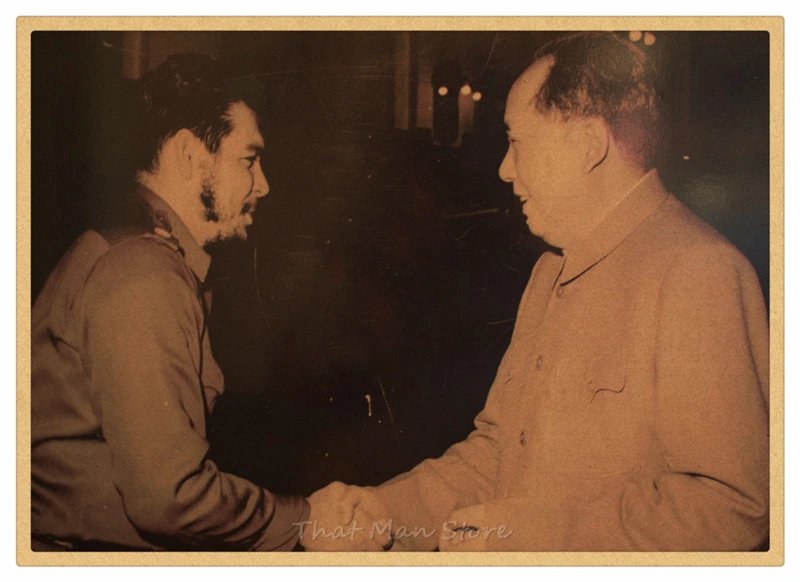 Плакат Che Guevara с сигарами наклейки на стену красивым парнем плакат из крафт-бумаги