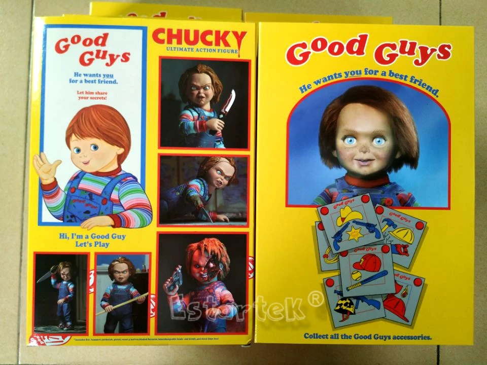 Экшен-фигурка NECA 7 дюймов SDCC серии ужасов Чаки Cult Deluxe Edition для фанатов праздничный