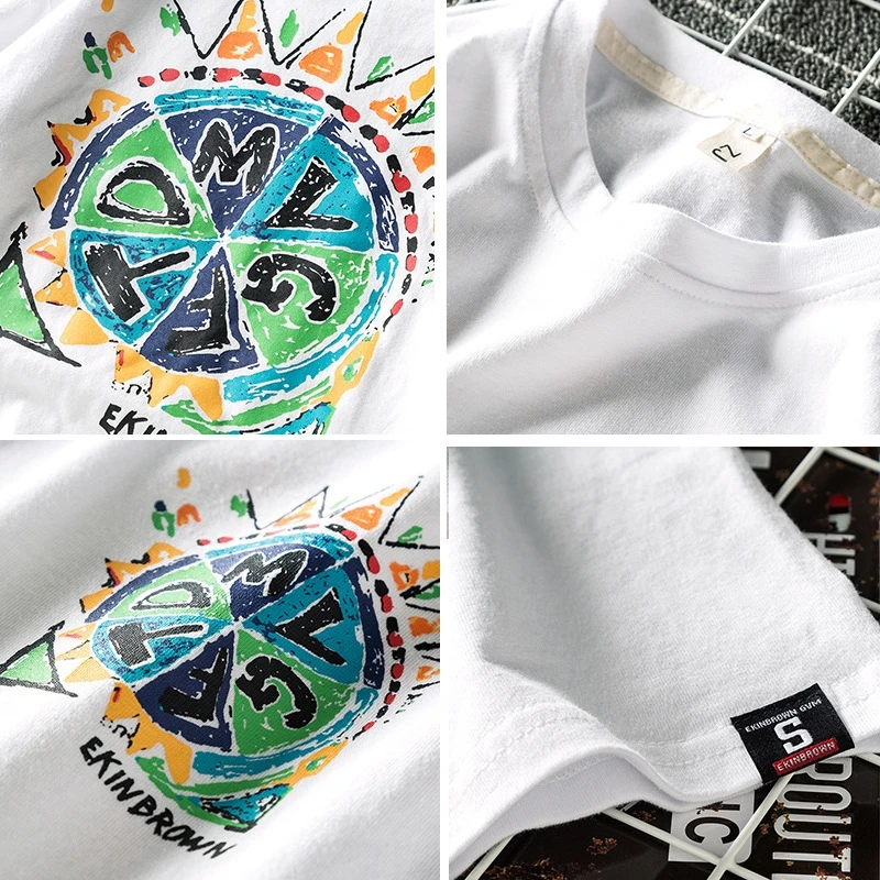 

Cotton Men's Fashion T-shirt Mens Summer Funny Tshirts 5XL Casual Hip Hop T shirt Tee Black Man Oversized Tops & Tees Streetwear