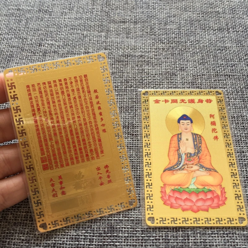 Буддистский мастер храма благословит здоровье удачи амитха Будда Золотая