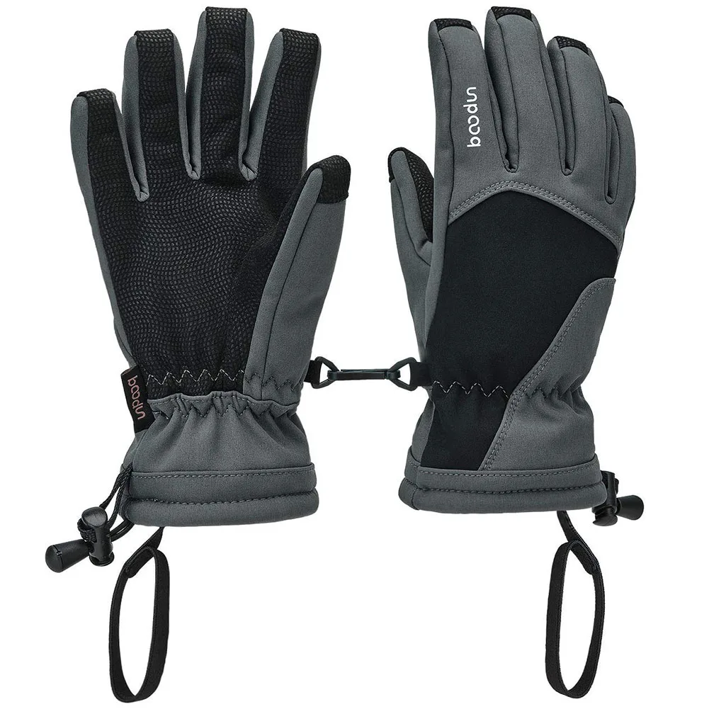 

Зимние лыжные перчатки для сноуборда из искусственной кожи Нескользящие водонепроницаемые мотоциклетные велосипедные теплые зимние перч...