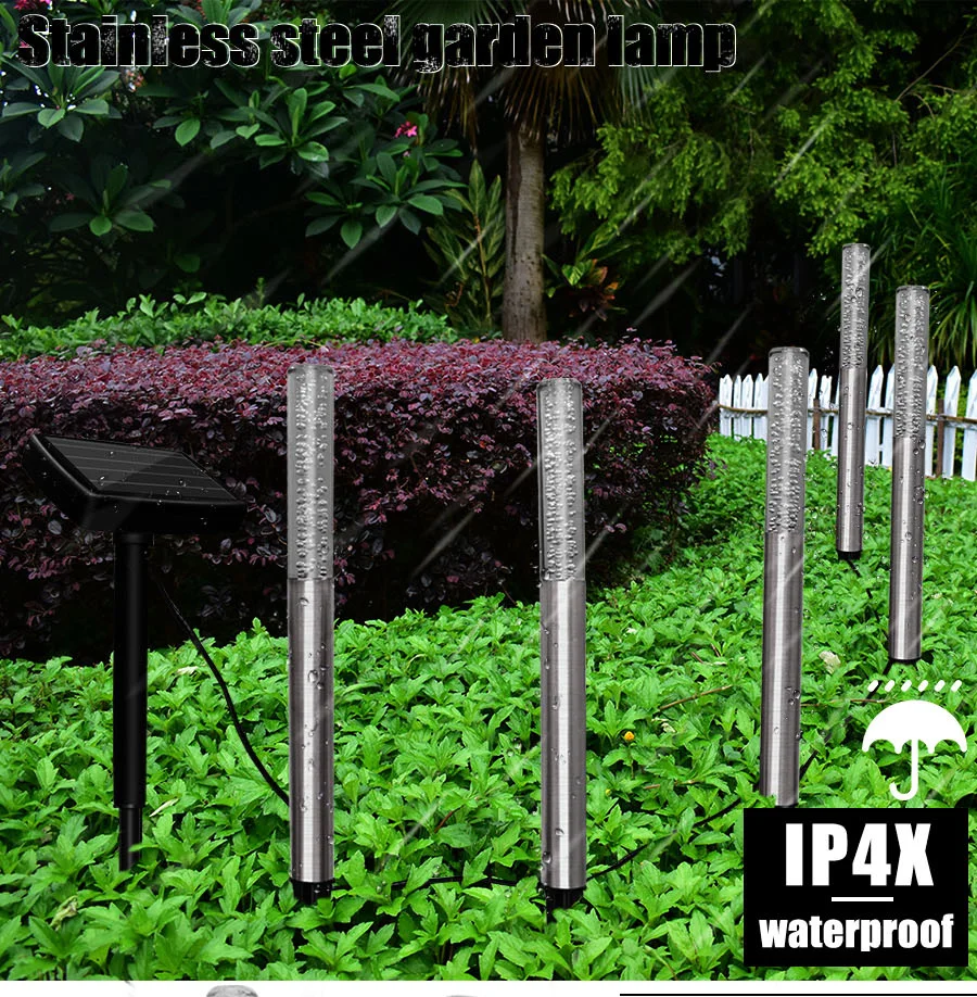 5 шт. пузырьковый Солнечный трубчатый светильник садовый уличный акриловый