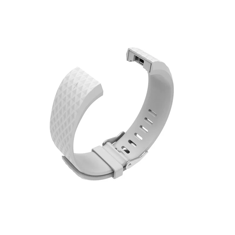 Белый Ремешок для смарт-браслета для браслета FitBit Charge 2 20 мм сменный Браслет ремешок для силиконового спортивного браслета аксессуары - Цвет: Белый