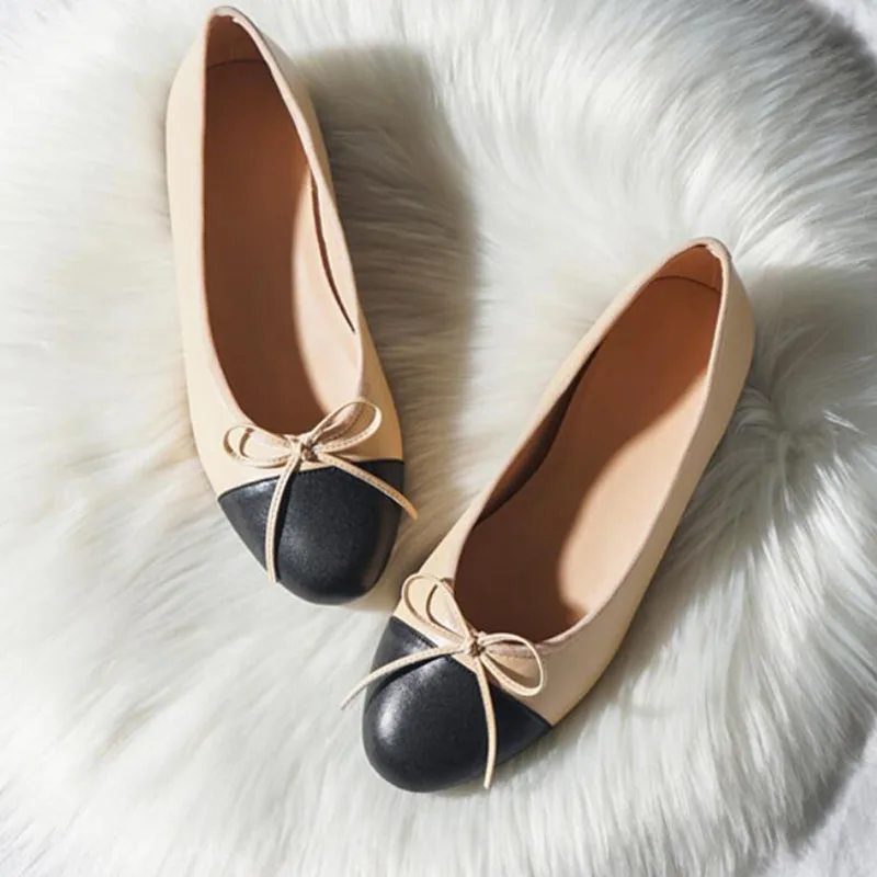 Балетки на плоской подошве с бантом женские балетки классические слипоны Zapatos De