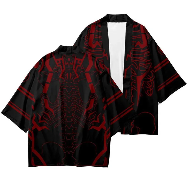 

New Anime Jujutsu Kaisen Itadori Yuji Cosplay Costumes Kimono Gojo Satoru Cardigan Pajama Bathrobe Cloak Teens Haori Jacket Top