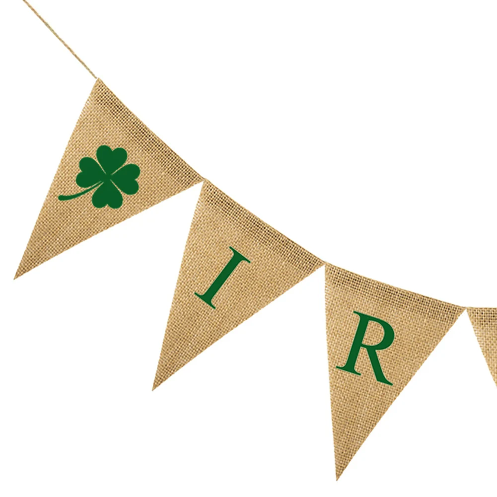 2 зеленый узор удача День Святого Патрика баннеры 250 см 280 ирландская Мешковина