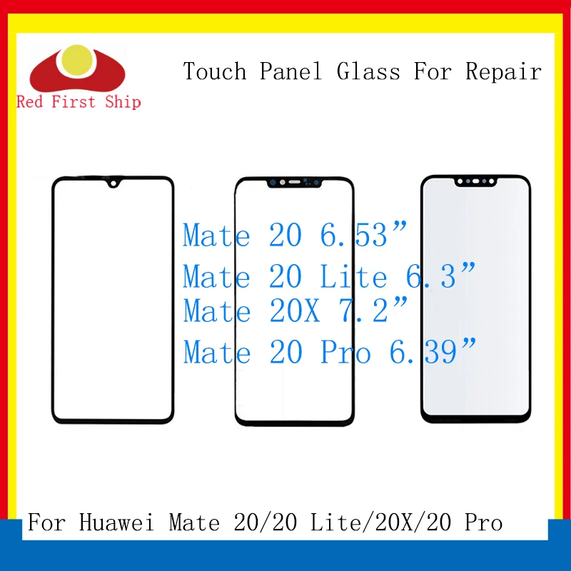 

10Pcs/Lot Touch Screen For Huawei Mate 20 Lite 20X Touch Panel Front Outer Glass Lens Mate 20 Pro Touchscreen With OCA