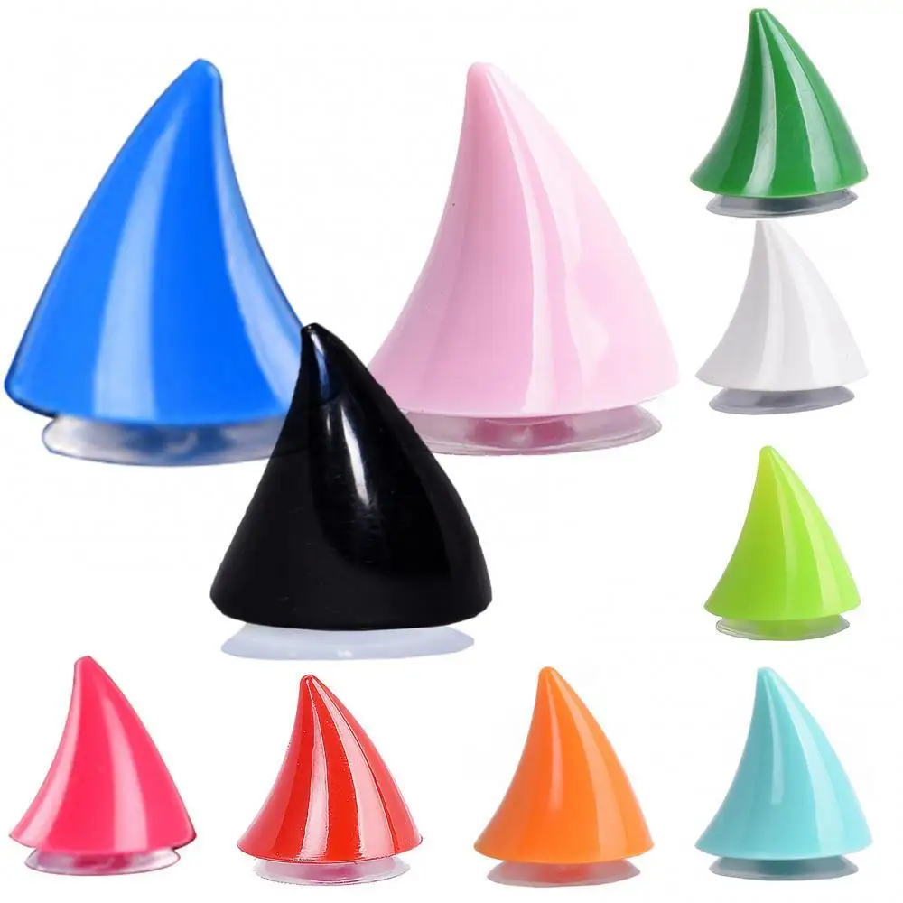 

1Pc Motorcycle Helmet ABS Suction Cup Ox Horn Decoration Headwear Accessory