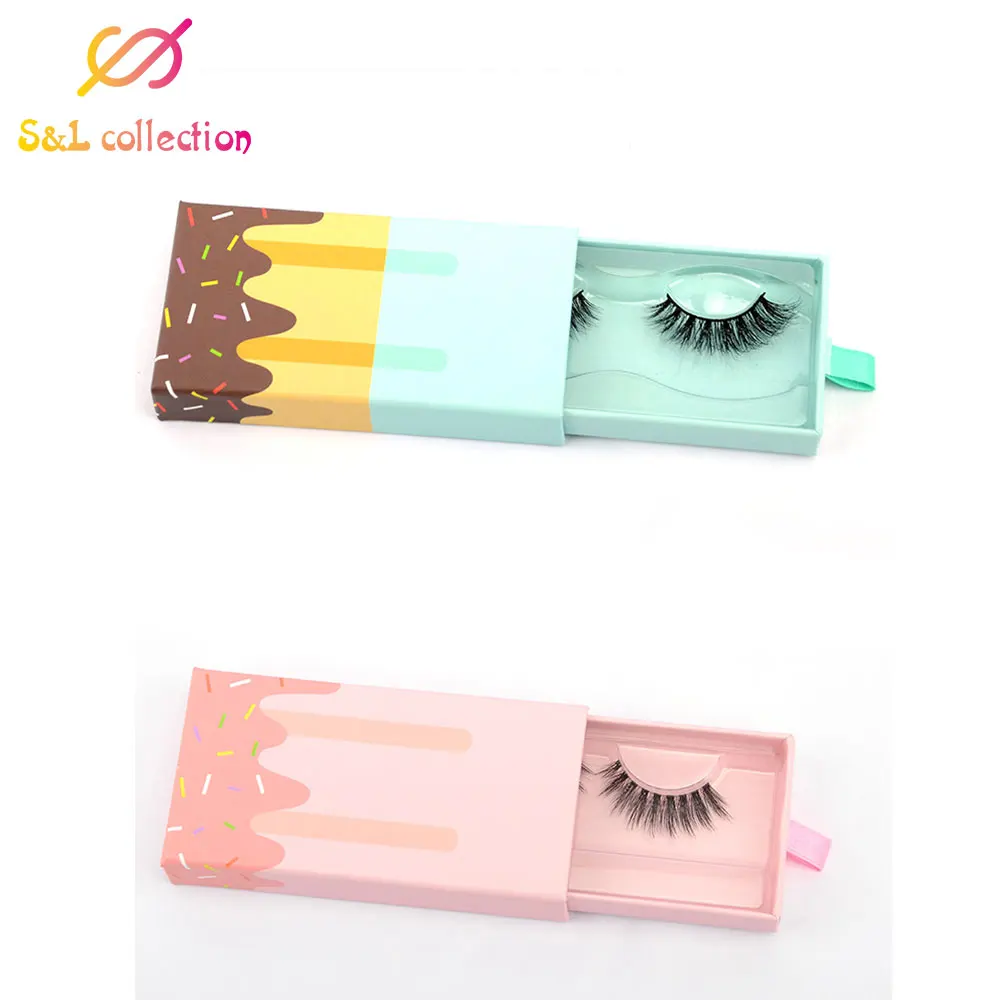 Новый дизайн коробки для упаковки ресниц оптом пустые с лотком прямоугольный