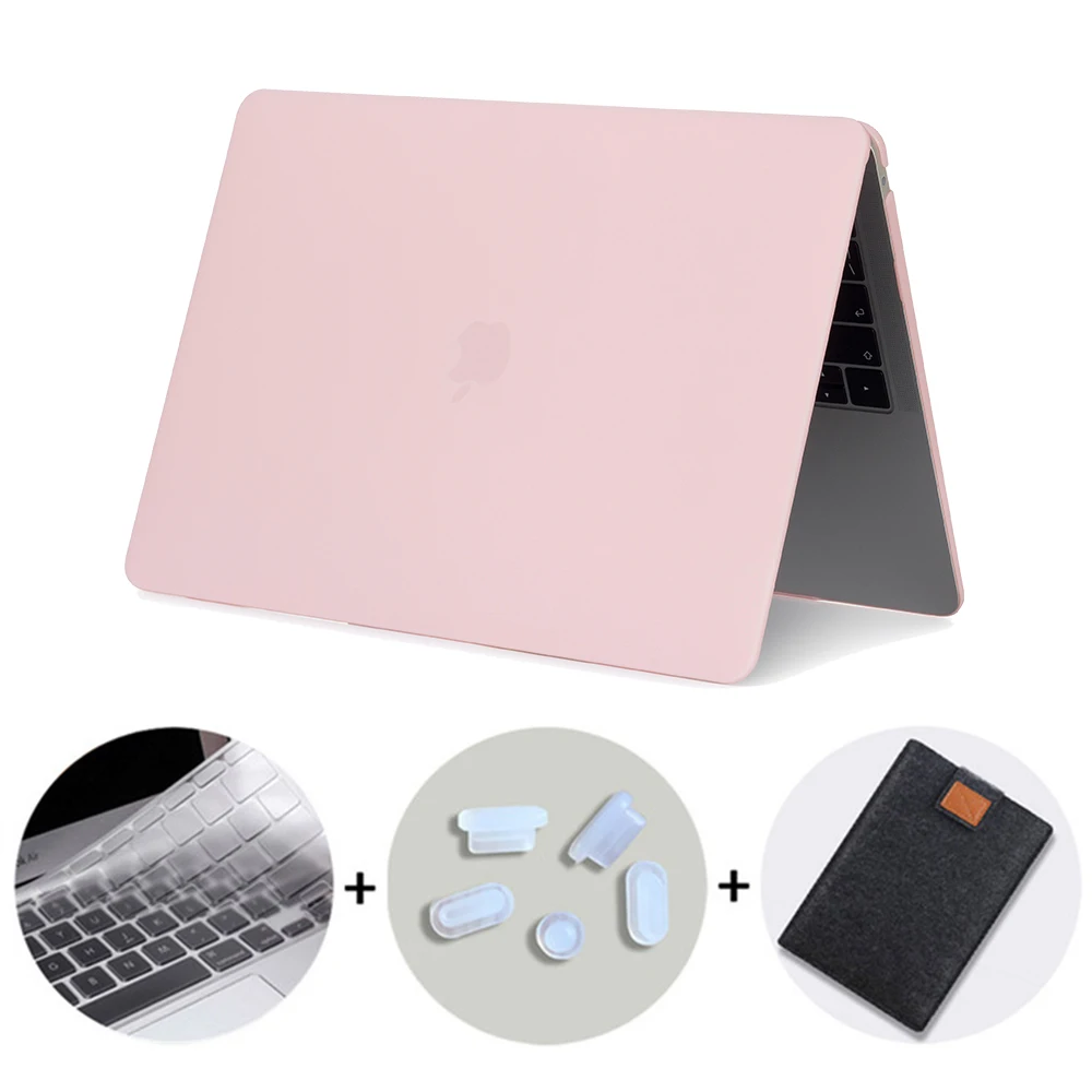 Matte Light Pink MTT Прозрачный матовый чехол для Macbook Air Pro retina 11 12 13 15 сумка для ноутбука чехол для Apple mac book Air 13,3 дюймов жесткий чехол - Цвет: Matte Light Pink