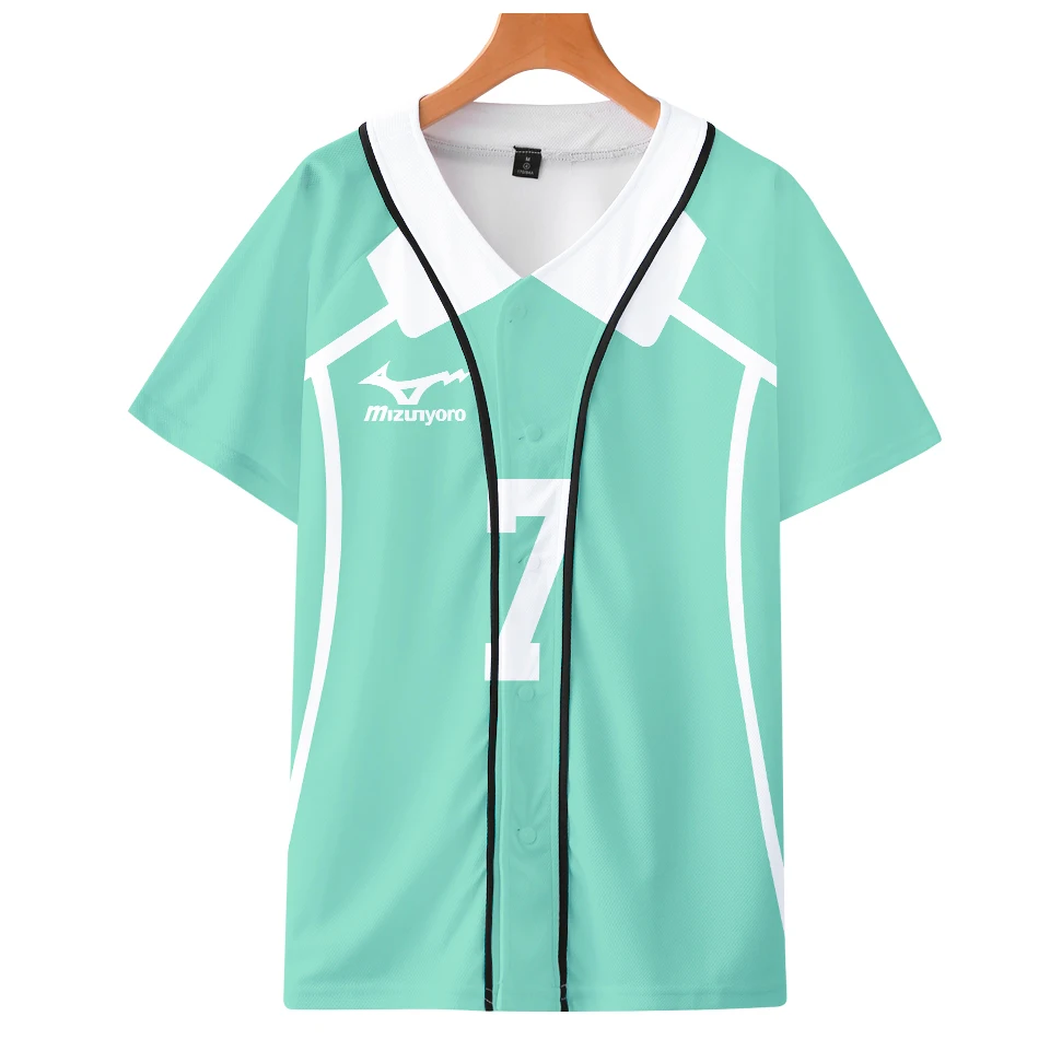 Футболка Haikyuu Aoba Johsai Ushijima Wakatoshi трикотажная куртка с короткими рукавами модная