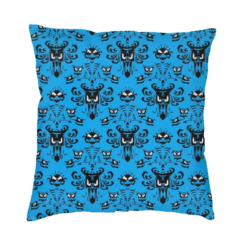 Soft Happy Haunted Throw Pillow Case Home Decor Custom Halloween Ghost Mansion Cushion Cover Pillowcover for Sofa | Дом и сад