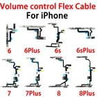 Регулятор громкости кнопка отключения звука гибкий кабель запасные части для iPhone 5s 6 6Plus 6s 6splus 7 7plus 8 8plus