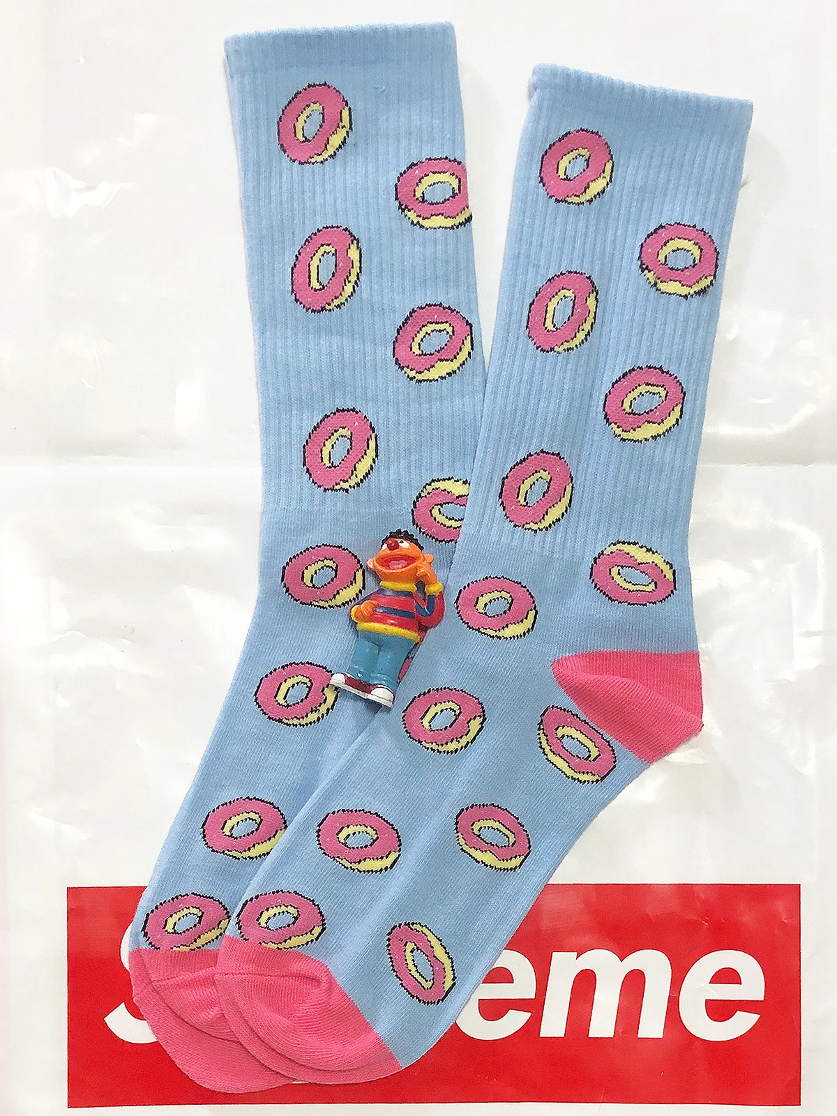 

Kawaii 3D Street Fashion Cotton Adult Middle Calf Crew Socks Doughnut Cute Donut Donuts Mister Cake Funny Sweet Food Teen Funky