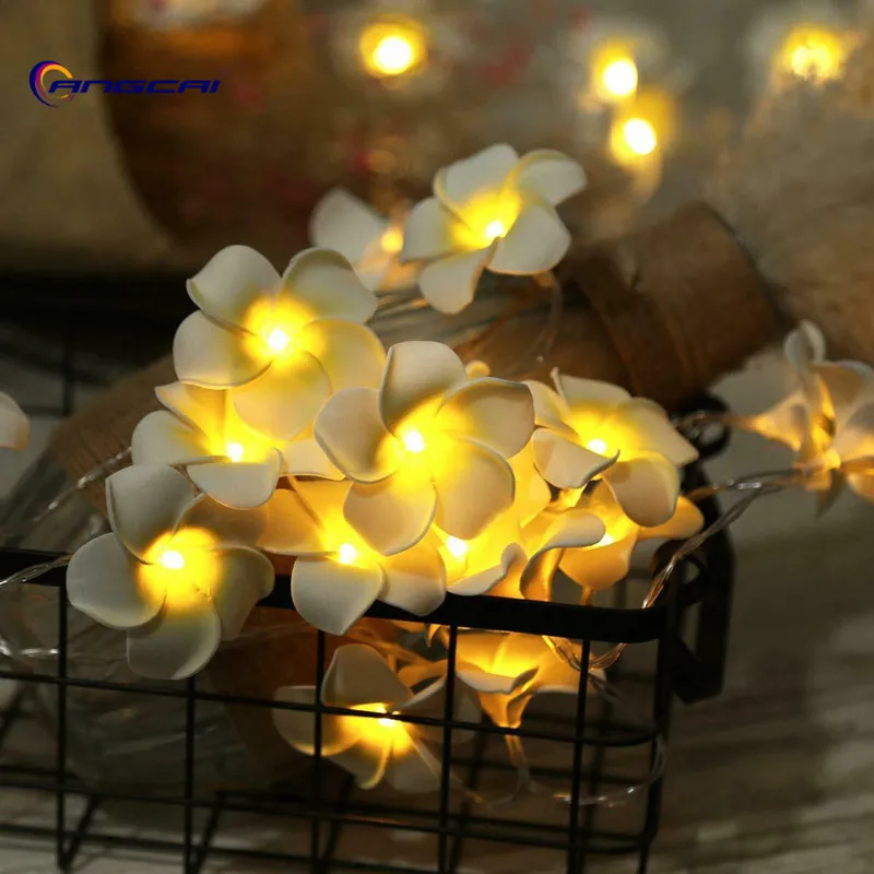 Светодиодный светильник из гавайской пены Flowers Frangipani искусственный цветок