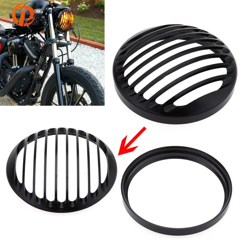 Фары мотоциклетные черные круглые алюминиевые с ЧПУ 5 3/4 дюйма 2004 2014 для Harley Sportster