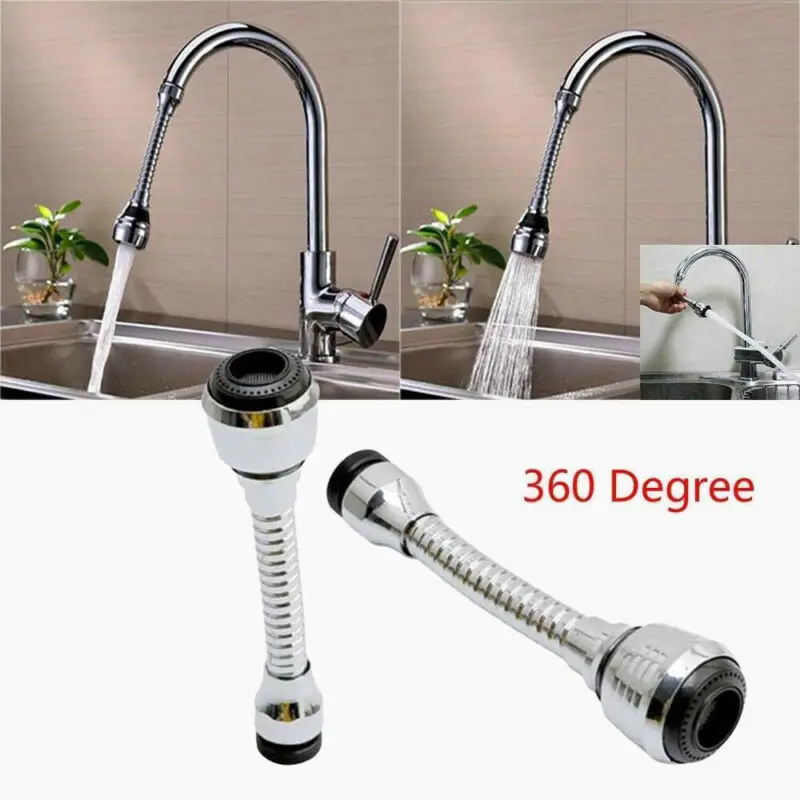 

360 Rotate Faucet Water Bubbler Home Kitchen Saving Tap Head Filter Spray Nozzle