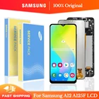 100% Оригинальный дисплей 6,5 ''для Samsung Galaxy A12 LCD A125F A125FDS, ЖК-дисплей, сенсорный экран, дигитайзер в сборе, замена