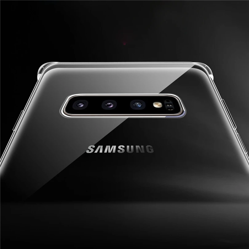 Transparent Case For Samsung Note 9 8 10 S10e S10 Plus Clear Shockproof Silicone TPU Cover S9 S8 Protective Shell |