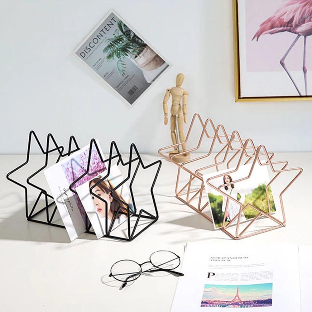 Пентаграмма металлическая подставка для книг креативная Звездная книга стоящий