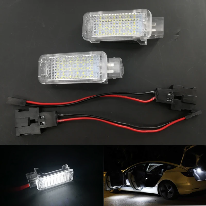 2 шт. светодиодный внутренний светильник под дверными ног Чемодан багажник