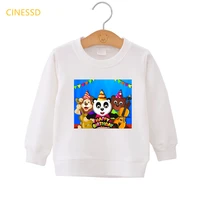 sweatshirt winter clothes for kids boy girl funny graphic hoodie panda print happy birthday top outwear jacket velvet 3 13 year
