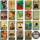 Постеры с изображением классического фильма, Жуков, паразитов, маленьких женщин, художественная роспись, Декор для дома, наклейки на стену