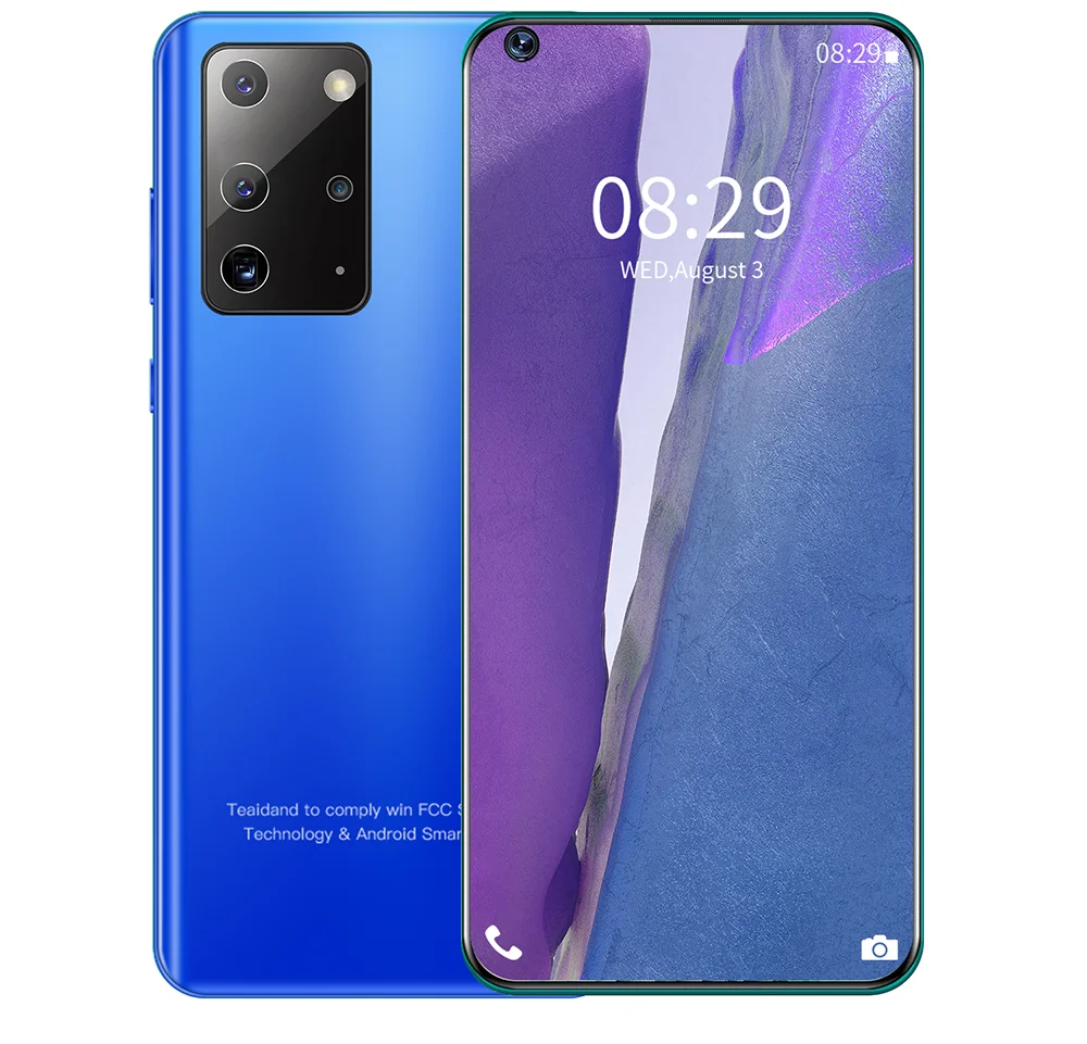 

2020 Note20 5000mAh 7.2 Inch Global Version HD Snapdragon855 8 256g Dual Card Dual Standby Fingerprint Face Unlock 100%Original