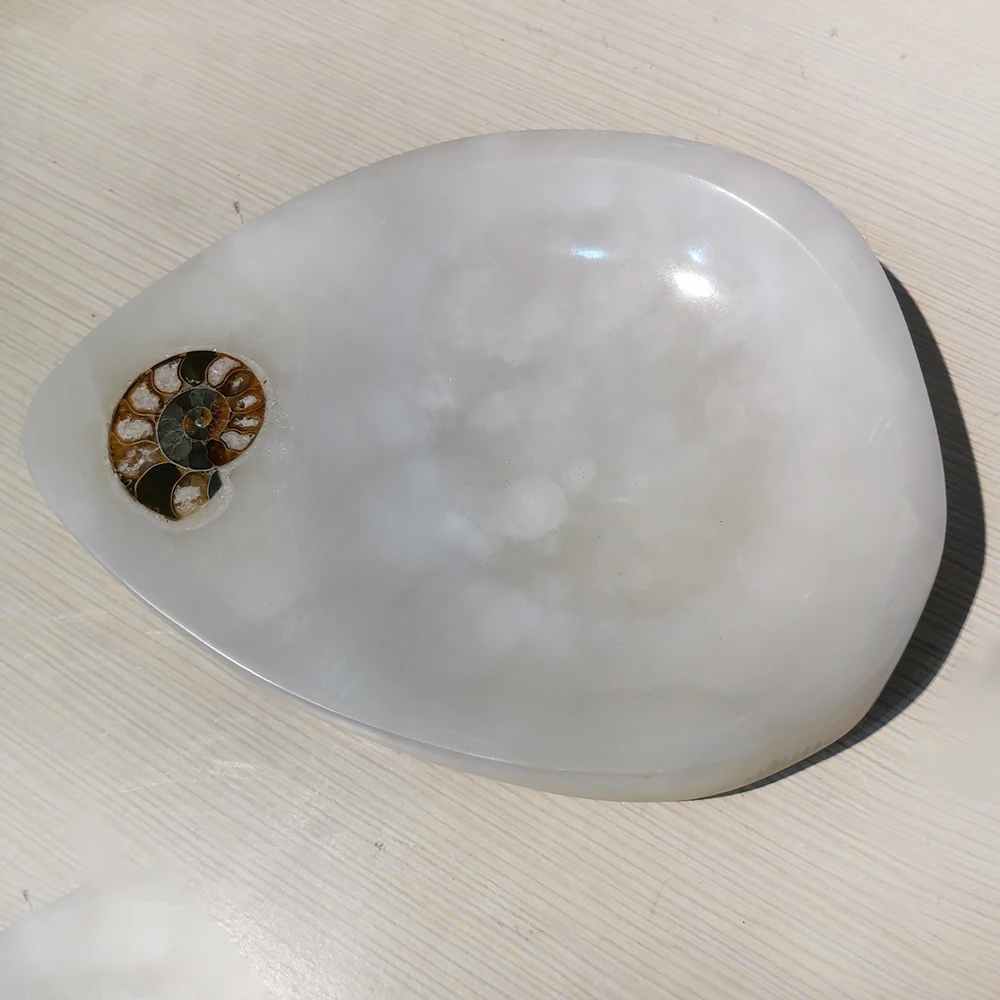 Ручной работы из природного афритового нефрита окаменевшая чаша Кварцевая